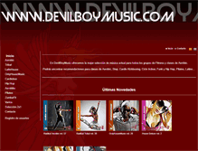 Tablet Screenshot of devilboymusic.com